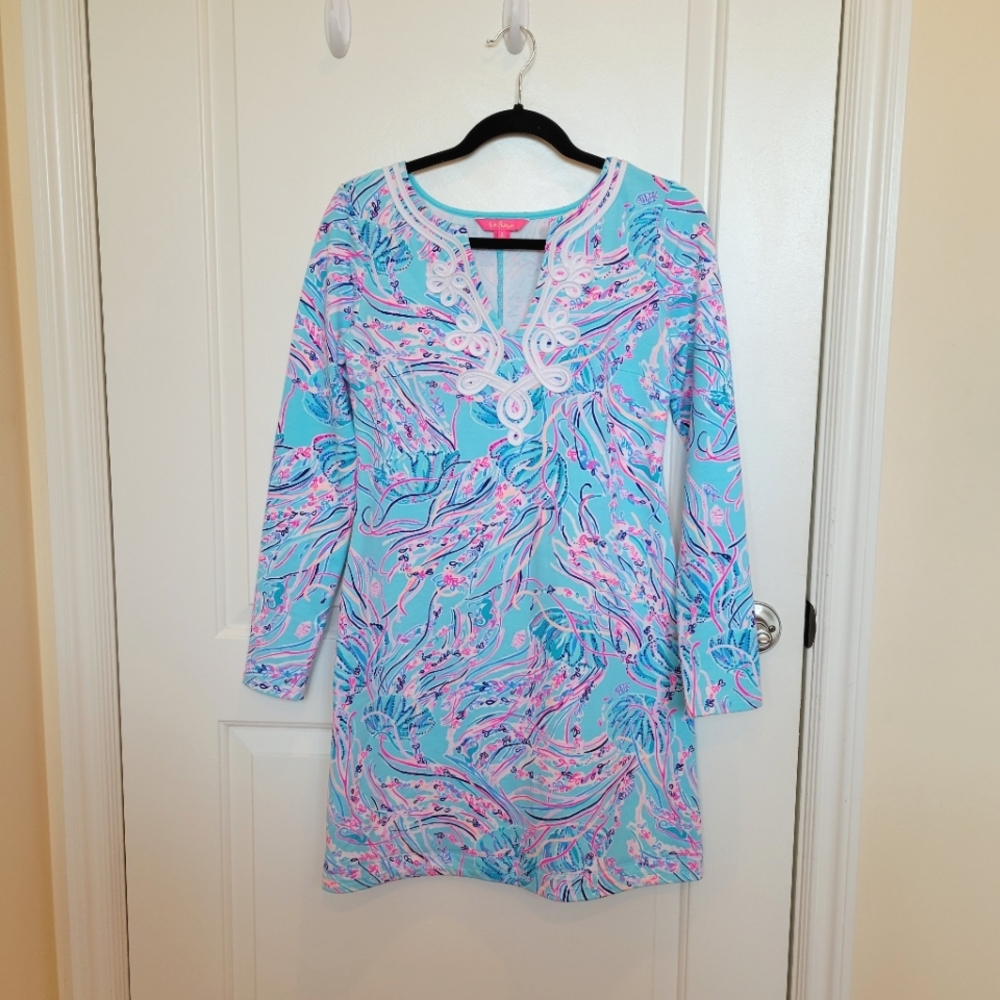 HEMMED EUC Lilly Pulitzer Harper Long Sleeve Shift Dress